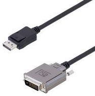 AUDIO/VIDEO CABLE, DP-DVI-D PLUG, 4FT