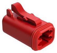 AUTOMOTIVE HOUSING, PLUG, 4POS, 13A, RED