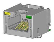 RJ45 CONN, R/A JACK, 8P8C, 1PORT, SMT