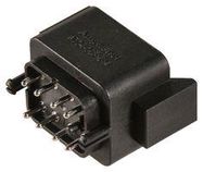 RECTANGULAR CONN, RCPT, 8POS, PCB, BLACK