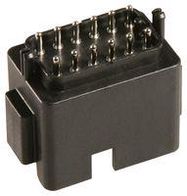 RECTANGULAR CONN, RCPT, 12POS, PCB, BLK