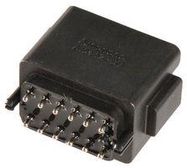 RECTANGULAR CONN, RCPT, 12POS, PCB, BLK