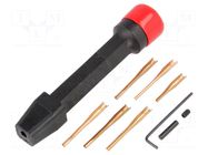 Tool: for removal; terminals; HD 20,HD 22; 95.25mm; 28AWG÷22AWG TE Connectivity