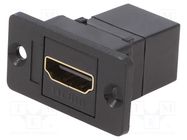 Coupler; HDMI socket,both sides; SLIM; gold-plated; 29mm CLIFF