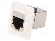 Coupler; FT; Cat: 6; shielded; 8p8c; RJ45 socket,both sides CLIFF