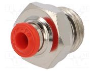 Push-in fitting; straight; -0.99÷20bar; nickel plated brass 