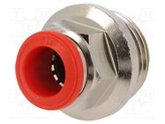 Push-in fitting; straight; -0.99÷20bar; nickel plated brass AIGNEP