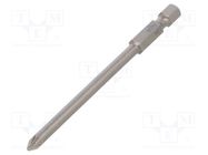 Screwdriver bit; Pozidriv®; PZ1; Overall len: 90mm; PROFESSIONAL WIHA