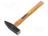 Hammer; 500g; 27mm; carbon steel; wood (ash) 