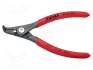 Pliers; for circlip; external; 3÷10mm; Pliers len: 130mm; angular KNIPEX