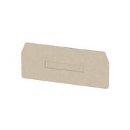 Partition plate (terminal), End and intermediate plate, 90 mm x 45 mm, dark beige Weidmuller