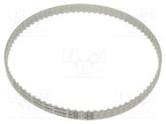 Timing belt; T5; W: 8mm; H: 2.2mm; Lw: 400mm; Tooth height: 1.2mm OPTIBELT