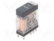 Relay: electromagnetic; DPDT; Ucoil: 24VDC; 5A; 5A/250VAC; 5A/30VDC SCHNEIDER ELECTRIC