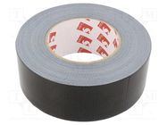 Tape: duct; W: 50mm; L: 50m; Thk: 0.23mm; black; caoutchouc; -20÷75°C SCAPA