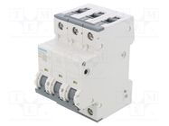 Circuit breaker; 230/400VAC; Inom: 16A; Poles: 3; Charact: B; 6kA SIEMENS