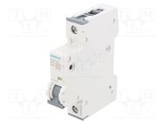 Circuit breaker; 230/400VAC; Inom: 16A; Poles: 1; Charact: B; 6kA SIEMENS