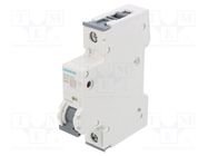 Circuit breaker; 230/400VAC; Inom: 20A; Poles: 1; Charact: B; 6kA SIEMENS