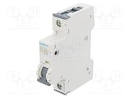 Circuit breaker; 230/400VAC; Inom: 25A; Poles: 1; Charact: B; 10kA SIEMENS