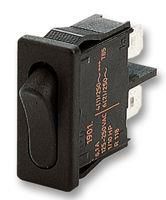 ROCKER SWITCH, BLACK, 1POLE