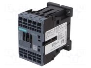 Contactor: 3-pole; NO x3; Auxiliary contacts: NC; 24VDC; 12A; 3RT20 SIEMENS