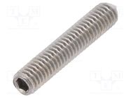 Screw; M3x16; 0.5; Head: without head; hex key; HEX 1,5mm; DIN 914 BOSSARD