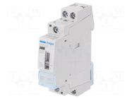 Contactor: 2-pole installation; 25A; 230VAC; NO x2; ERC; -10÷50°C HAGER