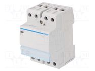 Contactor: 3-pole installation; 40A; 230VAC; NO x3; -10÷50°C HAGER