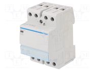 Contactor: 3-pole installation; 63A; 230VAC; NO x3; -10÷50°C HAGER