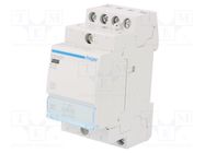 Contactor: 4-pole installation; 25A; 230VAC; NC x2 + NO x2 HAGER