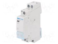 Contactor: 2-pole installation; 25A; 24VAC; NO x2; ESD; -10÷50°C HAGER