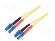 Fiber patch cord; LC/UPC,both sides; 1m; Optical fiber: 9/125um FIBRAIN