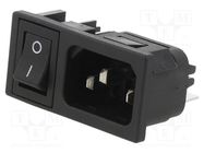 Connector: AC supply; socket; male; 10A; 250VAC; IEC 60320; C14 (E) BULGIN