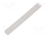 Insulating tube; silicone; natural; Øint: 6mm; Wall thick: 0.7mm 