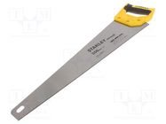 Hacksaw; manual; wood; 11teeth/inch; SHARPCUT™; 550mm STANLEY