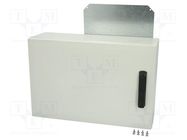 Enclosure: wall mounting; X: 400mm; Y: 600mm; Z: 210mm; ARCA; grey FIBOX