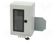 Enclosure: wall mounting; X: 300mm; Y: 400mm; Z: 150mm; ARCA; grey FIBOX