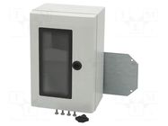 Enclosure: wall mounting; X: 200mm; Y: 300mm; Z: 150mm; ARCA; grey FIBOX