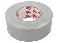 Tape: duct; W: 50mm; L: 50m; Thk: 0.26mm; silver; caoutchouc; -20÷80°C SCAPA