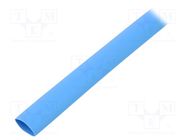 Heat shrink sleeve; glueless; 2: 1; 9.5mm; L: 1m; blue; polyolefine TASKER