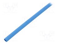 Heat shrink sleeve; glueless; 2: 1; 4.8mm; L: 1m; blue; polyolefine TASKER