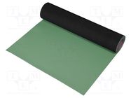 Bench mat; ESD; L: 10m; W: 1m; Thk: 2mm; grey; Rsurf: 5÷500MΩ; 440°C ELME