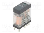 Relay: electromagnetic; DPDT; Ucoil: 120VAC; 5A; 5A/250VAC; RXG SCHNEIDER ELECTRIC