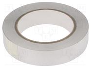 Tape: shielding; W: 25mm; L: 33m; Thk: 0.078mm; acrylic conductive 