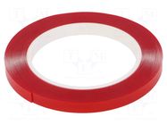 Tape: fixing; W: 9mm; L: 5.5m; Thk: 0.8mm; double-sided; acrylic IPT