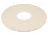 Tape: fixing; W: 9mm; L: 33m; Thk: 1mm; two-sided adhesive; white IPT