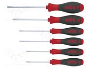 Kit: screwdrivers; Torx® with protection; SoftFinish®; 6pcs. WIHA