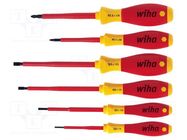 Kit: screwdrivers; Pozidriv®,slot; SoftFinish® electric; 6pcs. WIHA