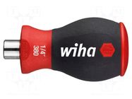 Kit: screwdriver; 6pcs; Pozidriv®,slot; Mounting: 1/4" (D6,3mm) WIHA