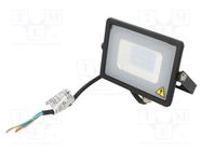 Lamp: LED flood light; 220/240VAC; 20W; cool white; 100°; 6400K V-TAC