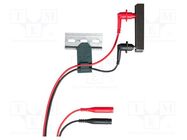 Test leads; black,red; 4A; banana 4mm socket,test probe GOSSEN METRAWATT